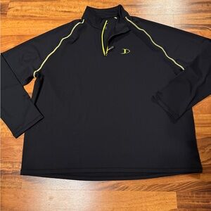 Men's Black Performance Jacket with Gold Accents